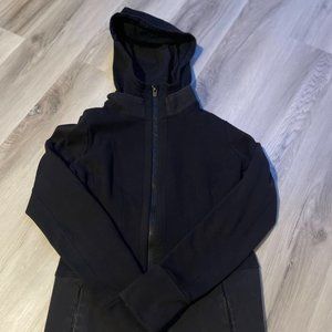Athleta Full Zip Jacket w/ Hood — Size XS —Black